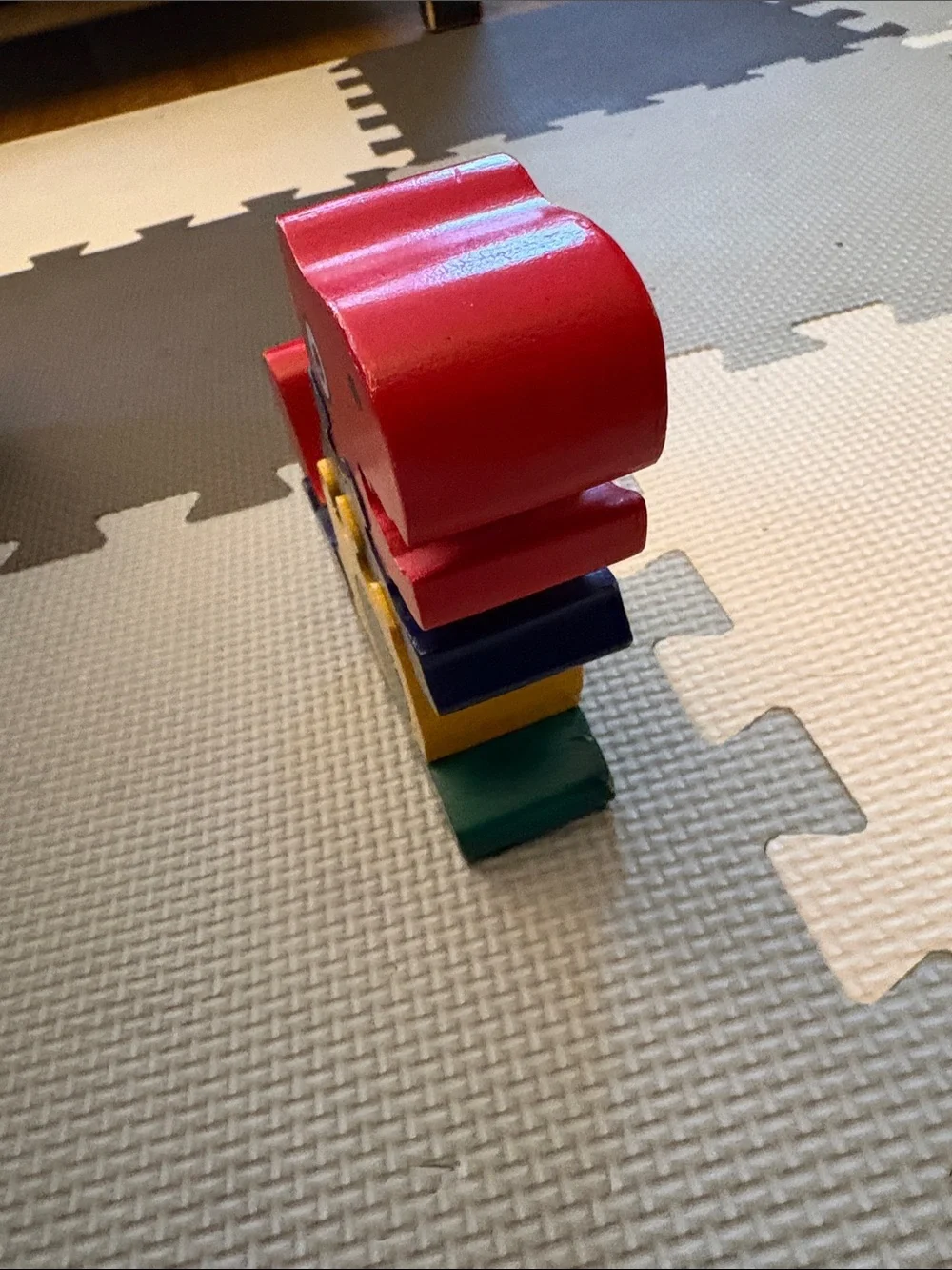 Wooden Multicolor Dinosaur Puzzle Toy